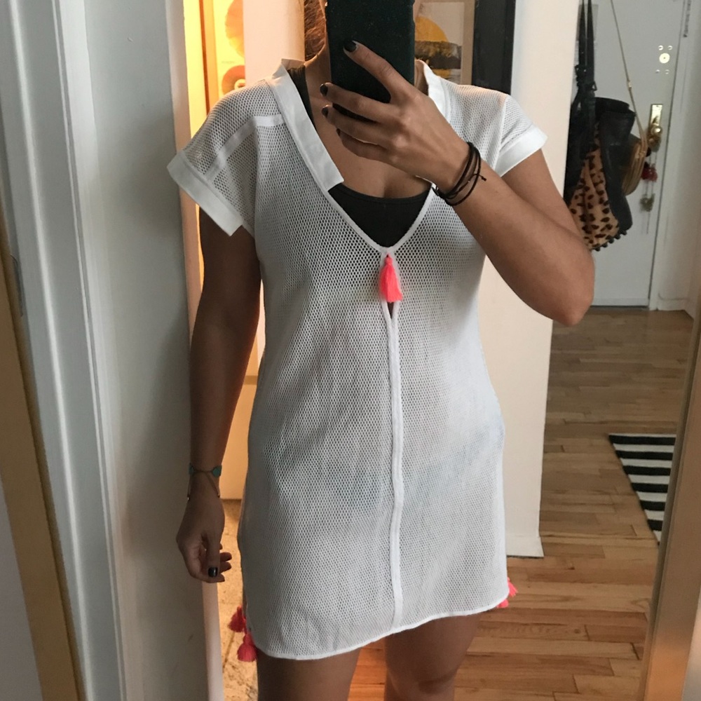 New Poupette St. Barth Mesh Coverup Dress